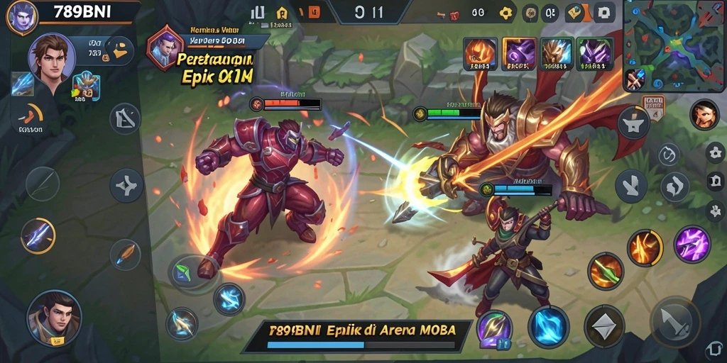 Gameplay seru dalam pertarungan tim di 789BNI.