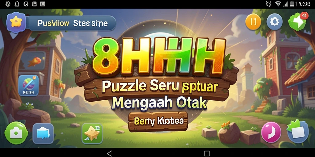 Screenshot gameplay 8HHH menampilkan tantangan puzzle yang menarik.