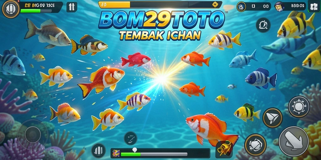 Screenshot gameplay Tembak Ikan BOM29TOTO yang seru.