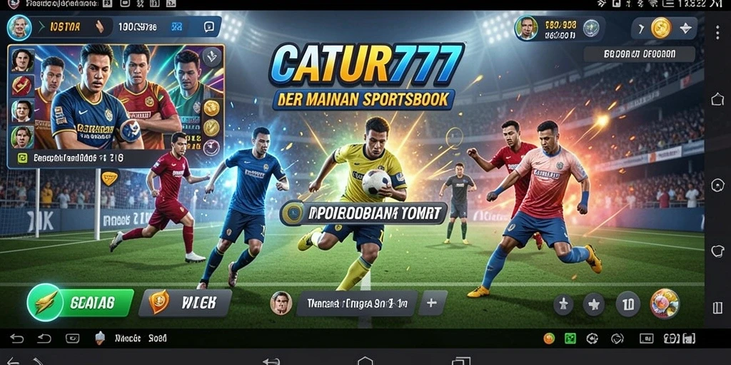 Tampilan gameplay CATUR777 yang menarik dan interaktif dalam Sportsbook.
