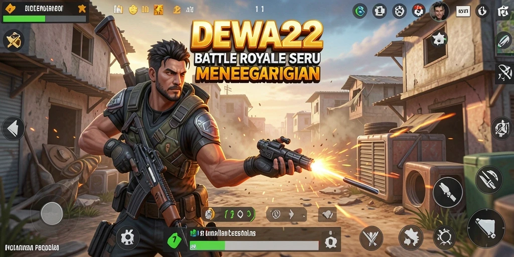 Tampilan gameplay DEWA22 yang menggembirakan dan menegangkan.