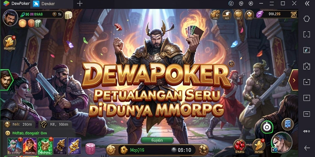 Tampilan gameplay DEWAPOKER yang mendebarkan dalam dunia MMORPG.