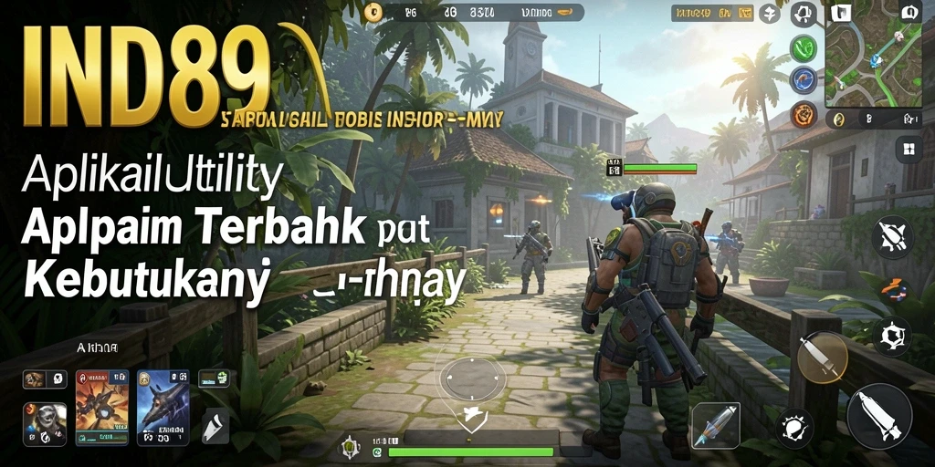 Tampilan antarmuka aplikasi IND89 yang sederhana dan intuitif.