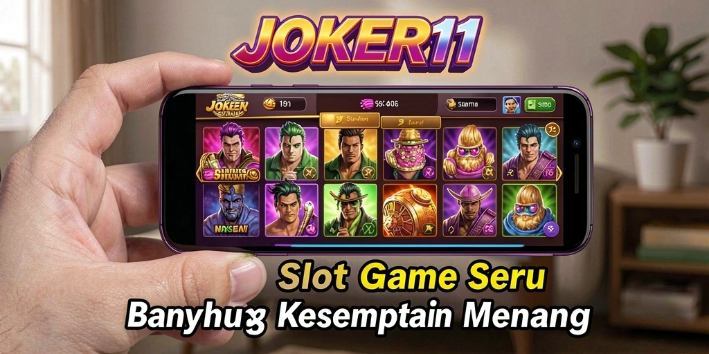 Tampilan mencolok dari gameplay Slot di JOKER11 yang menarik perhatian.