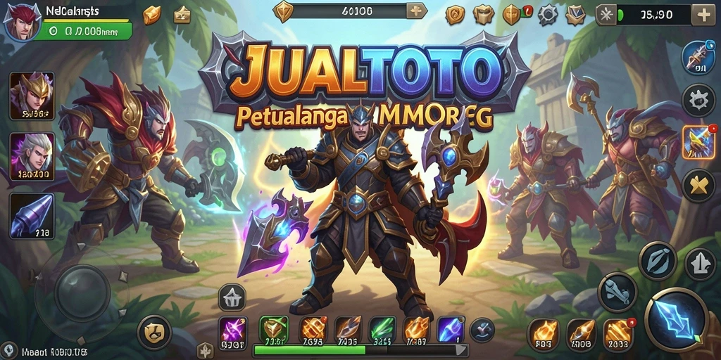 Tampilan gameplay seru di dunia MMORPG JUALTOTO.