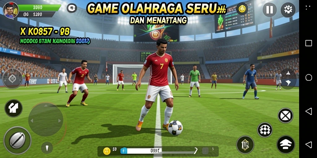 Menampilkan gameplay seru KO857 dalam pertandingan olahraga.