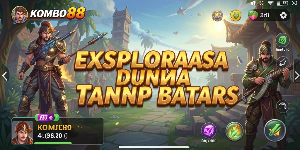 Tangkapan layar menunjukkan petualangan seru di dunia KOMBO88.