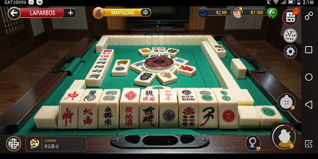 Screenshot utama LAPARBOS menunjukkan keseruan gameplay Mahjong yang menarik.