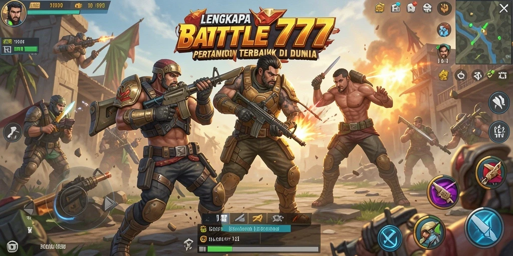 Screenshot gameplay LENGKAP777 menampilkan aksi pertempuran seru.