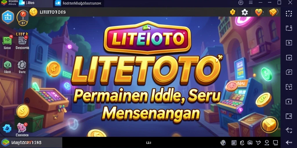 Screenshot utama LITETOTO menampilkan gameplay yang menarik dan penuh warna.
