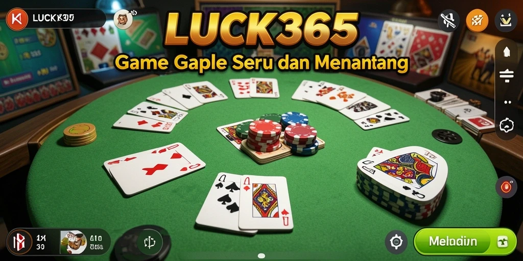 Tampilan gameplay Gaple yang seru dan interaktif.
