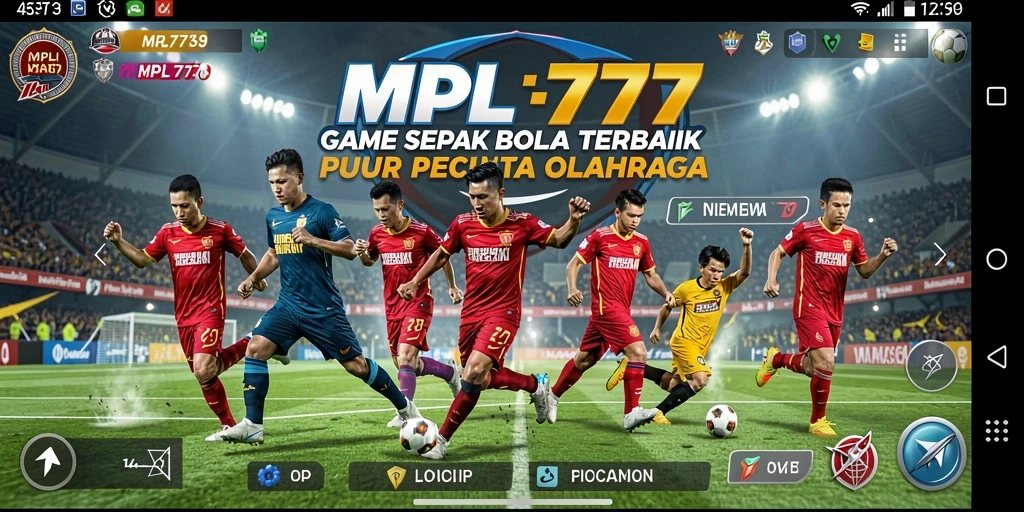 Tampilan gameplay seru dalam MPL777, nikmati aksi sepak bola yang mendebarkan.