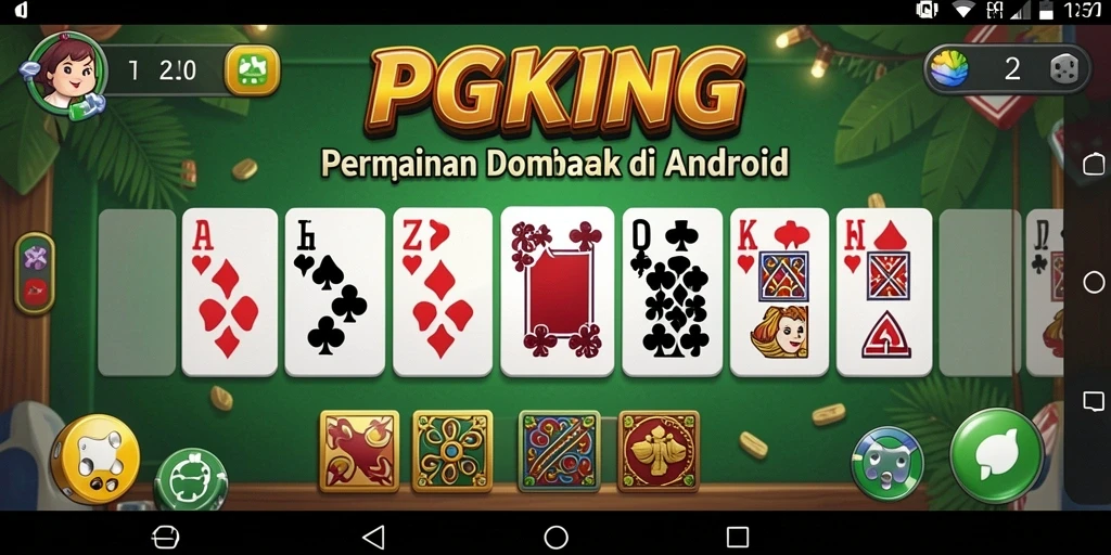 Tampilan menarik gameplay Domino di PGKING.