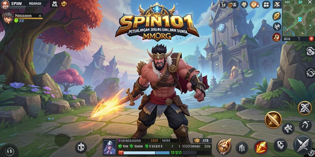 Tampilan gameplay SPIN101 yang menakjubkan dalam dunia MMORPG.